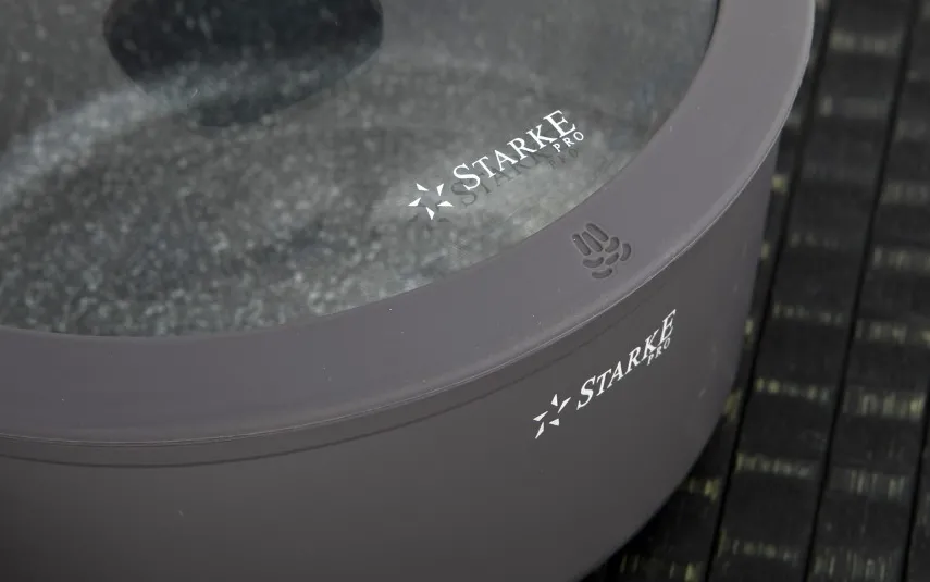 Starke PRO Garnek 2,6 L Luxury Grey z powłoką Marble na indukcję Best