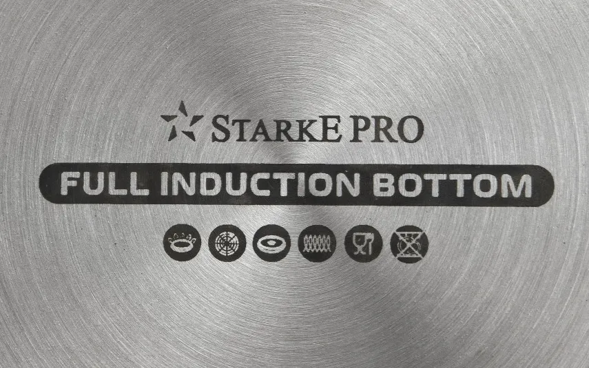 Starke PRO Garnek 2,6 L Luxury Grey z powłoką Marble na indukcję Best