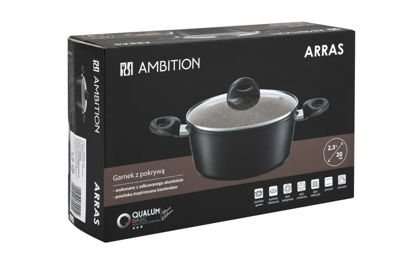 Ambition Garnek 2,3 L z pokrywą Arras Hot