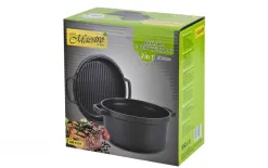 Maestro Garnek + patelnia Grillowa Casserole 24cm. Fashion