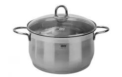 Witek Home Garnek do gotowania z pokrywką Platin 24cm Best