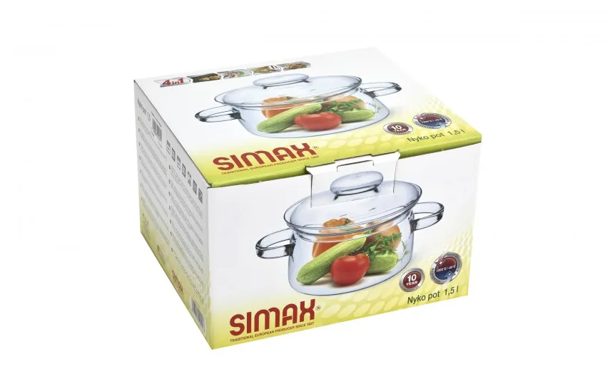 Simax Garnek szklany żaroodporny 1,5 L Nyko Online