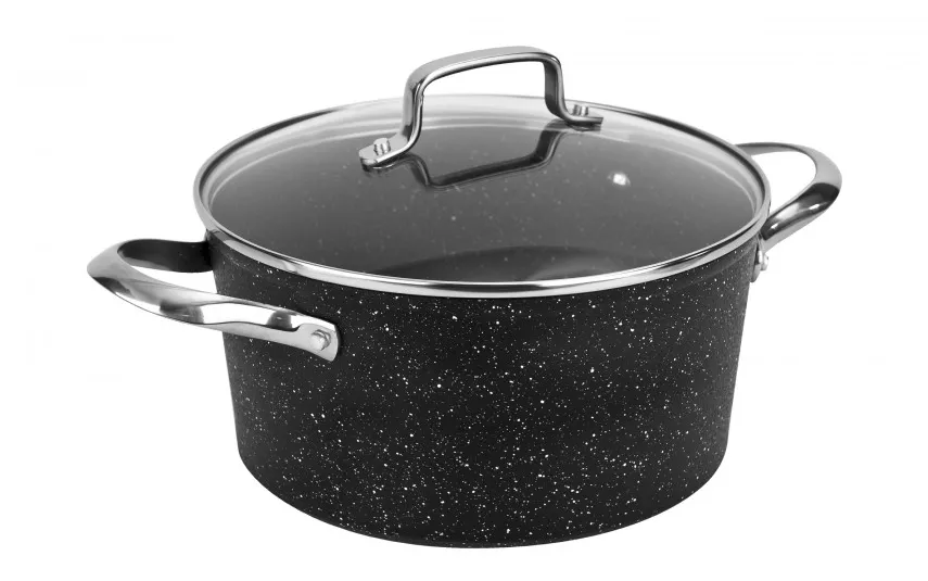 Fackelmann Garnek z pokrywką 24 cm na indukcję Alu Crossroad Discount