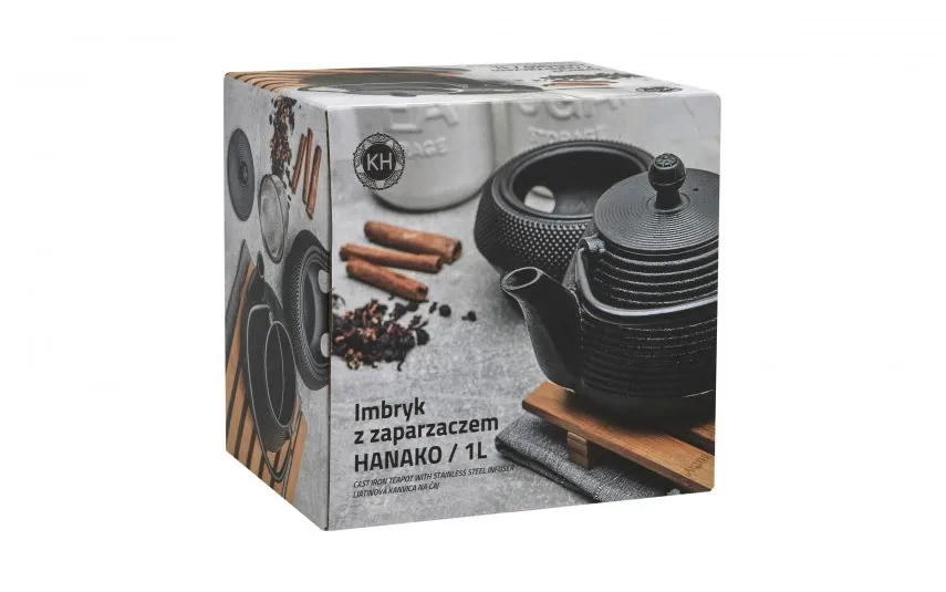 KonigHOFFER Imbryk żeliwny z zapaczarzem 1L Hanako Strip Best