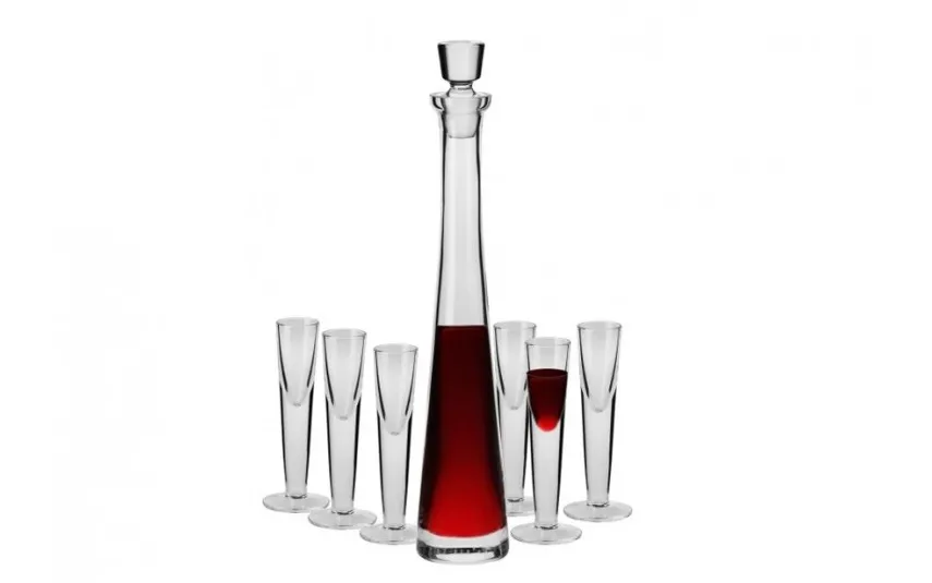 Krosno Karafka + 6 kieliszków do likieru Empire Clearance