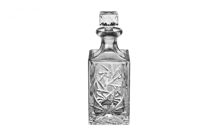 Zawiercie Huta Szkla Karafka kryształowa 0,75 L z korkiem Zawiercie 1834-247 New