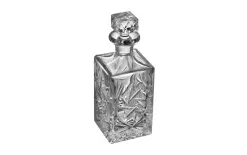 Zawiercie Huta Szkla Karafka kryształowa 0,75 L z korkiem Zawiercie 1834-247 New