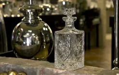 Zawiercie Huta Szkla Karafka kryształowa 0,75 L z korkiem Zawiercie 1834-247 New