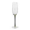 Dekor Pap Kieliszek do szampana 250 ml z czarną nóżką TG0589 Fashion