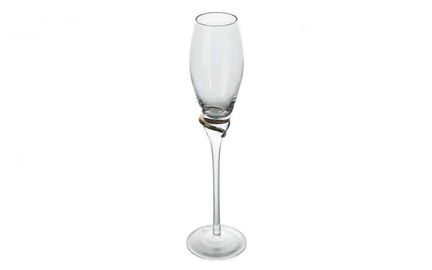 Dekor Pap Kieliszek do szampana 150 ml zdobiony kryształkiem TG0587 Fashion