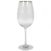 MPLCo Kieliszek do wina 500 ml ryflowany Rim Gold Hot