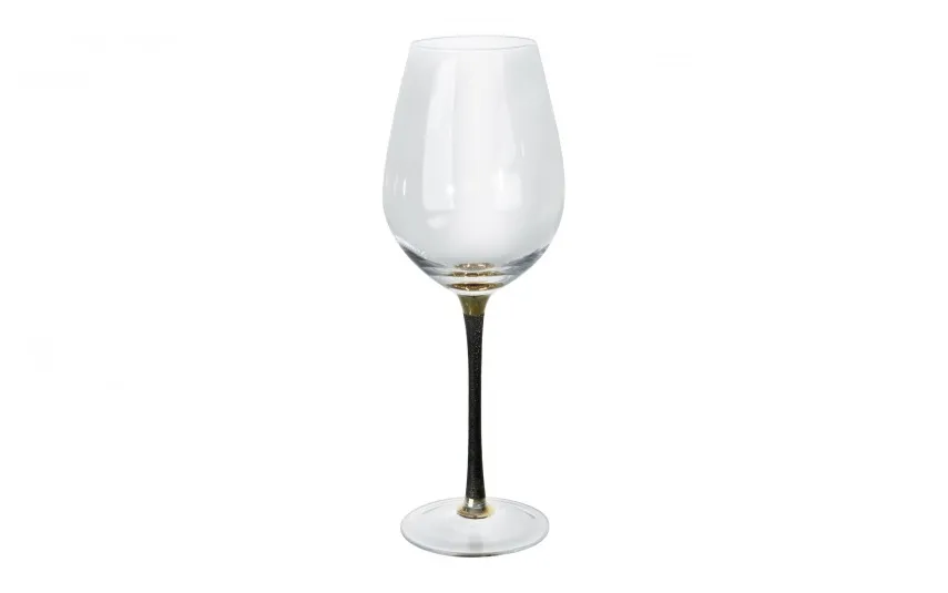 Dekor Pap Kieliszek do wina 400 ml z czarną nóżką TG0590 Discount