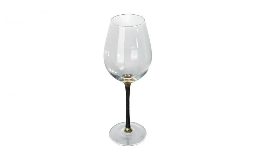 Dekor Pap Kieliszek do wina 400 ml z czarną nóżką TG0590 Discount