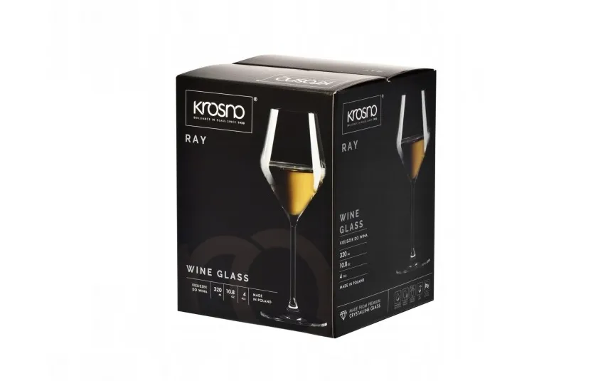 Krosno Kieliszek do wina białego 320 ml Ray Hot
