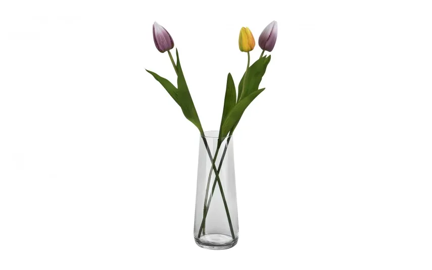 Krosno Klasyczny wazon szklany 24 cm Pure Best