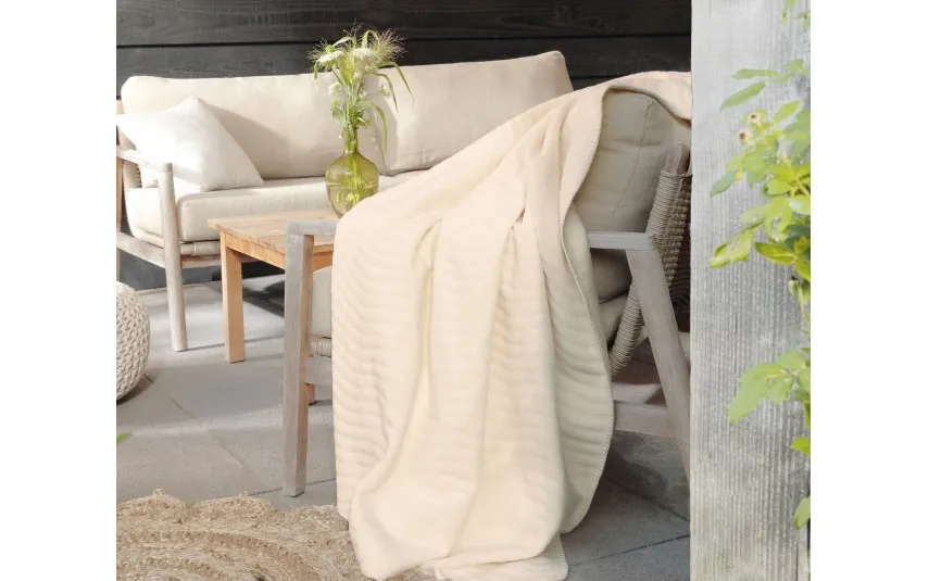 Biederlack Koc bawełniano- akrylowy 150x200 cm Nuance Outlet