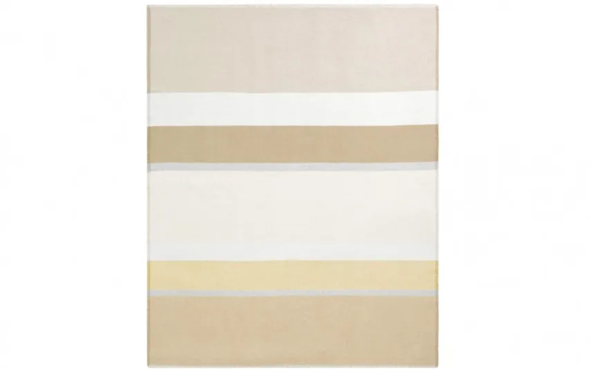 Biederlack Koc bawełniano-akrylowy 130x170 cm Sand Stripe Clearance