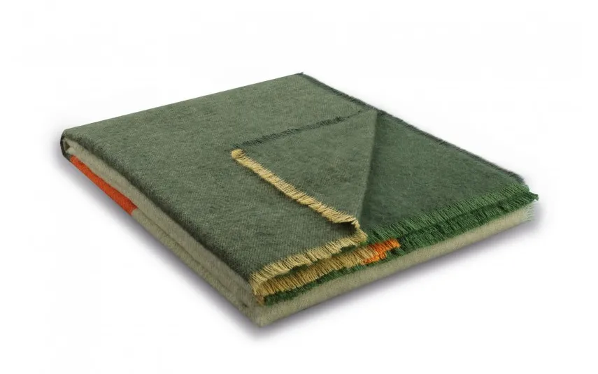Biederlack Koc bawełniano-akrylowy 130x170 cm Great Green Online