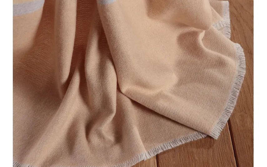 Biederlack Koc bawełniano-akrylowy 130x170 cm Sand Stripe Clearance