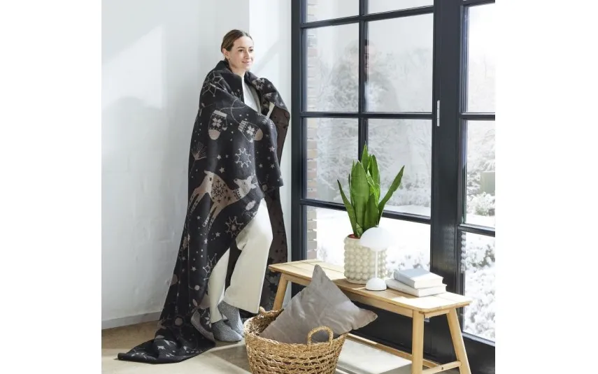 Ibena Koc 150x200 cm Appenzell IB1773-830 świąteczny Best