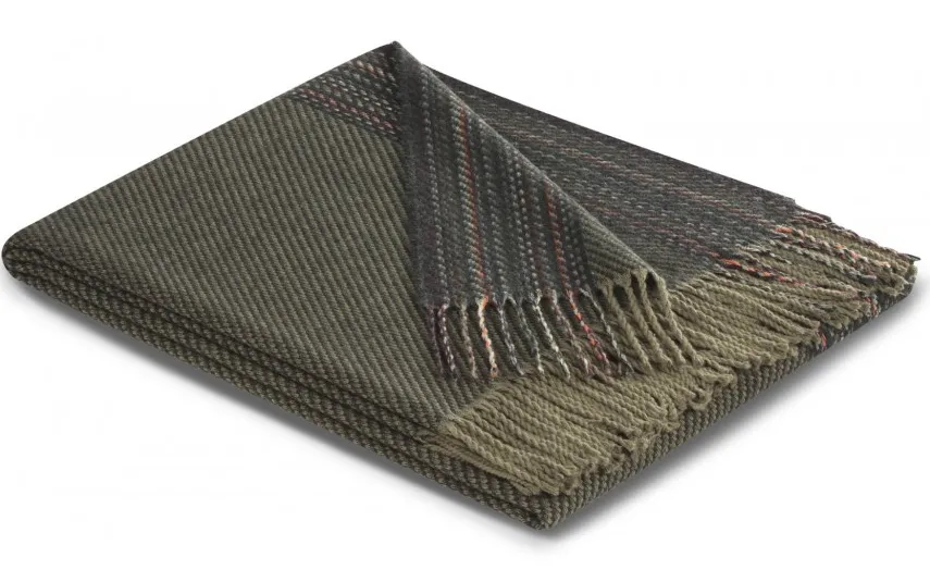 Biederlack Koc 150x200 cm Essence Khaki Modern Classics Fashion
