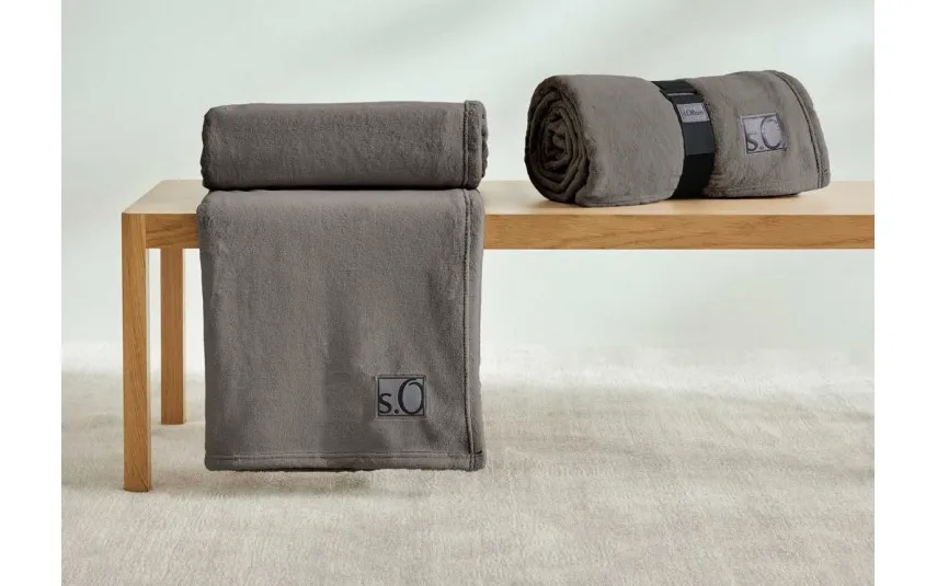 s. Oliver Koc 150x200 cm Kuschelsoft 3638-380 popielaty Outlet
