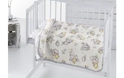 PielsaBABY Kocyk zapinany otulacz 80x90 cm Nana Baby EST szary 6379/91 Outlet