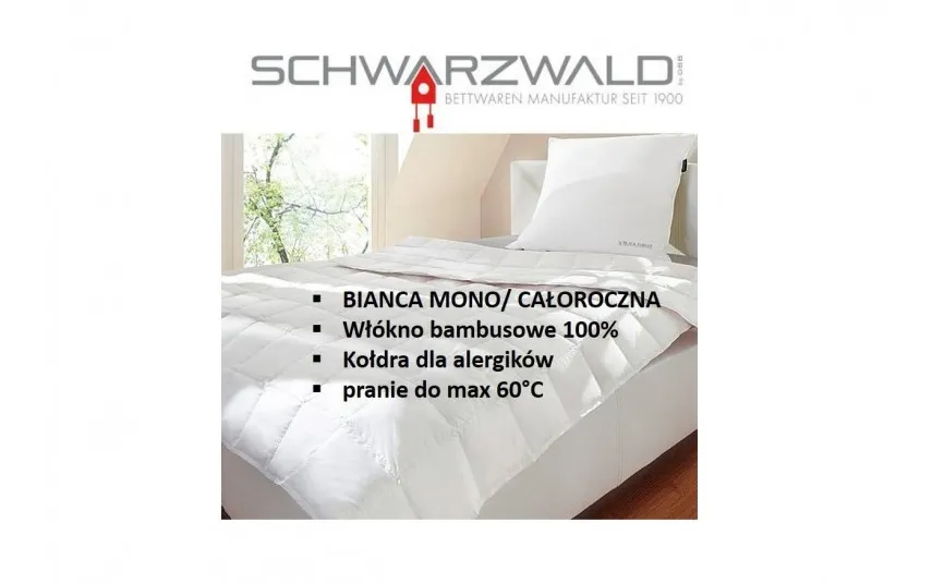 Vossen Kołdra całoroczna 155x200 cm Bianca Mono bambusowa Best
