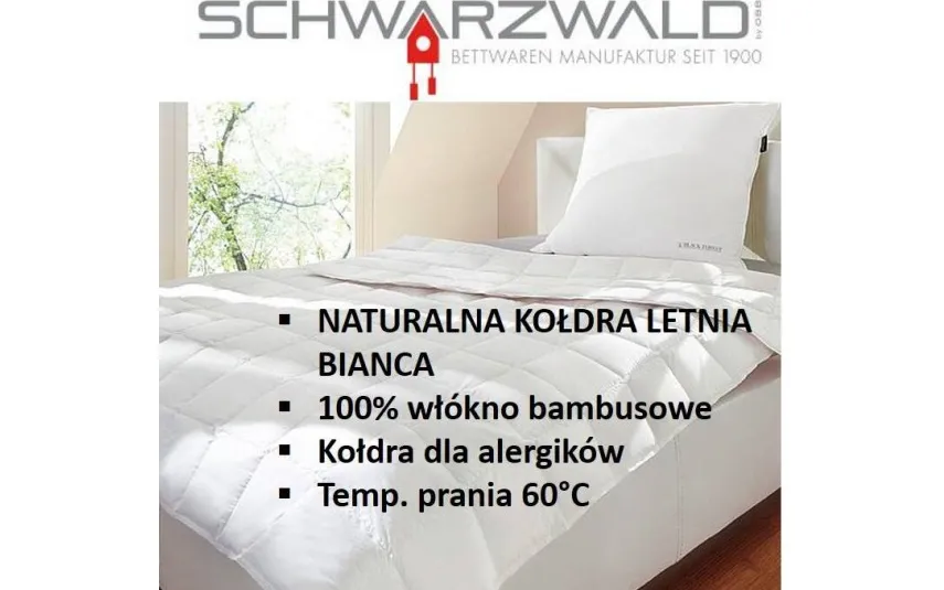 Vossen Kołdra letnia 155x200 cm Bianca Light bambusowa Fashion