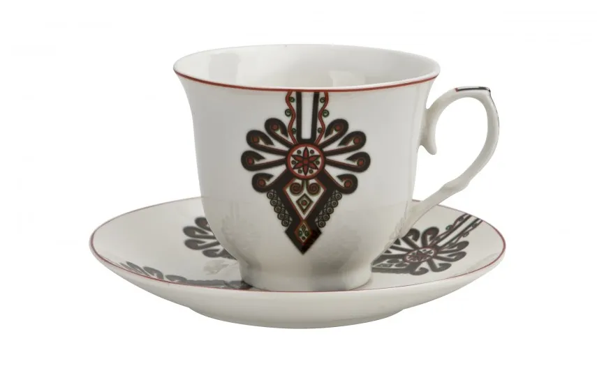 Duo Komplet 2 filiżanek 250 ml + spodki Parzenica New