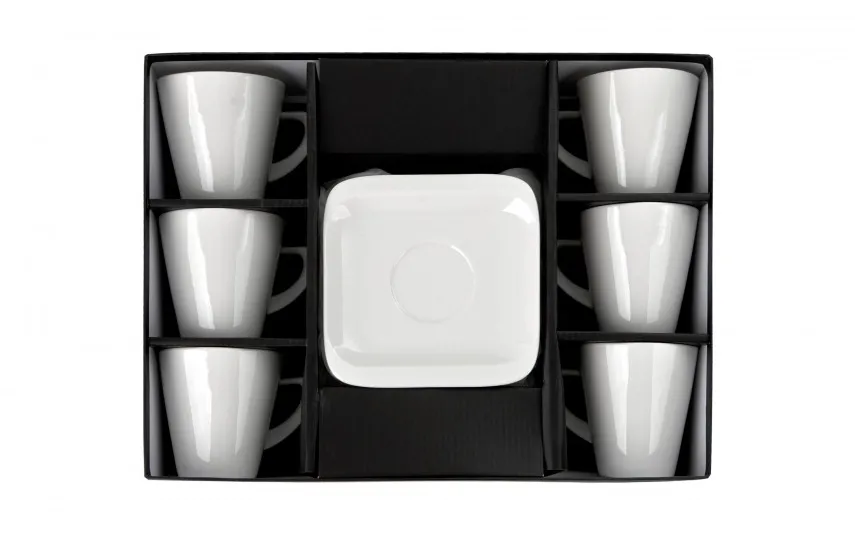 Duo Komplet 6 filiżanek 250 ml + spodki Infinity New