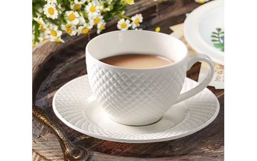 Veroni Komplet 6 filiżanek 250 ml + spodki Mediolan Clearance
