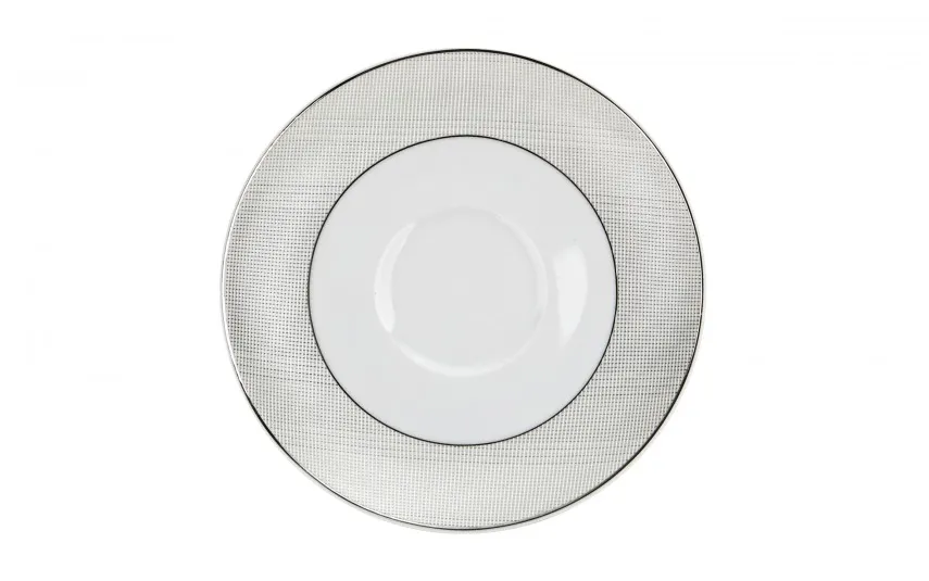 Cmielow Komplet 6 filiżanek 200 ml + spodki Atlanta Silver Hot