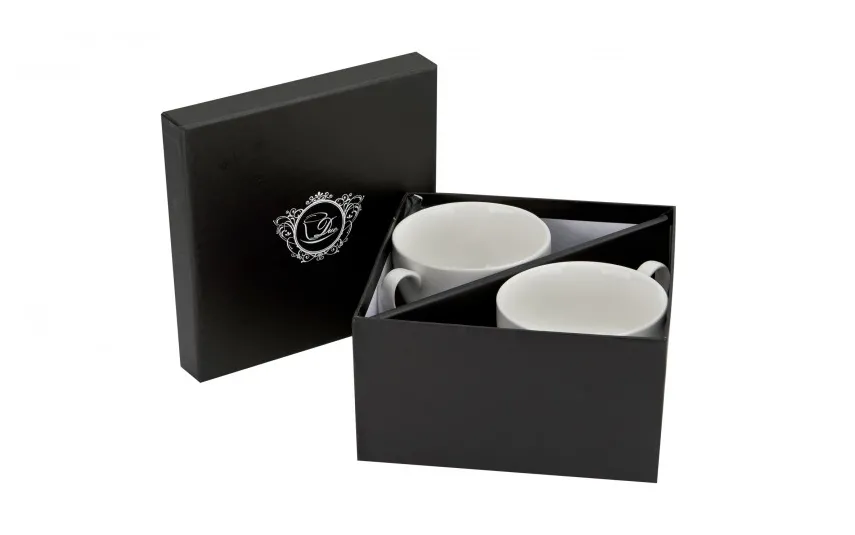 Duo Komplet 2 filiżanek 250 ml + spodki Diamond Fashion