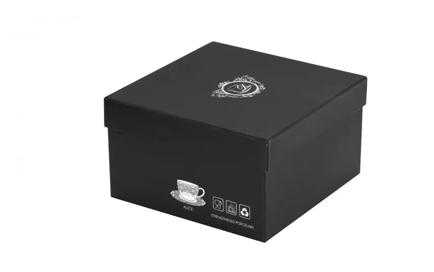 Duo Komplet 6 filiżanek 250 ml + spodki The Kiss Brown Best