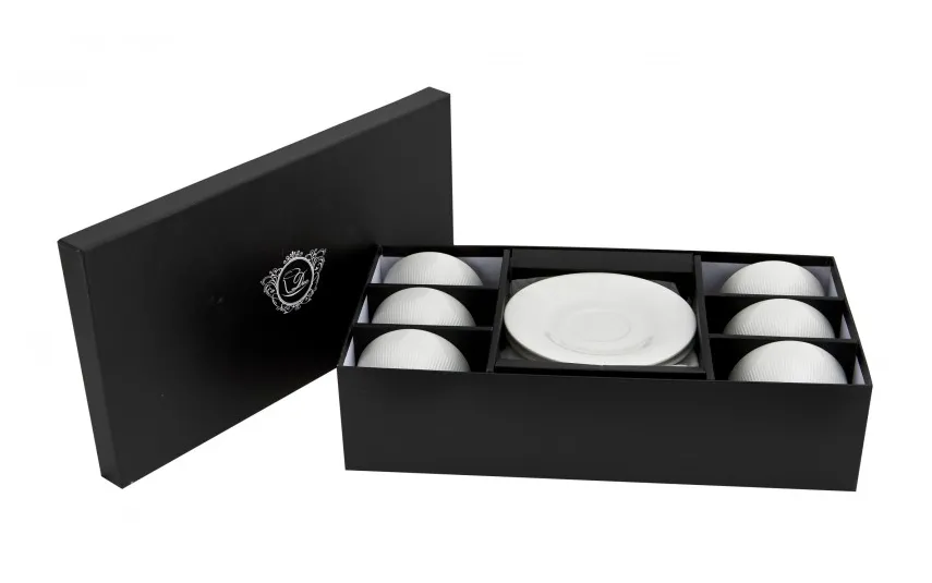 Duo Komplet 2 filiżanek 250 ml + spodki Diamond Fashion