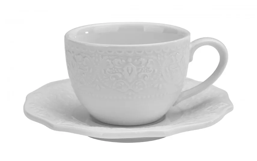 Duo Komplet 2 filiżanek do espresso 75 ml + spodki Alice Clearance