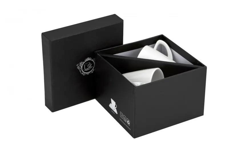 Duo Komplet 2 filiżanek do espresso 80 ml + spodki Infinity Sale