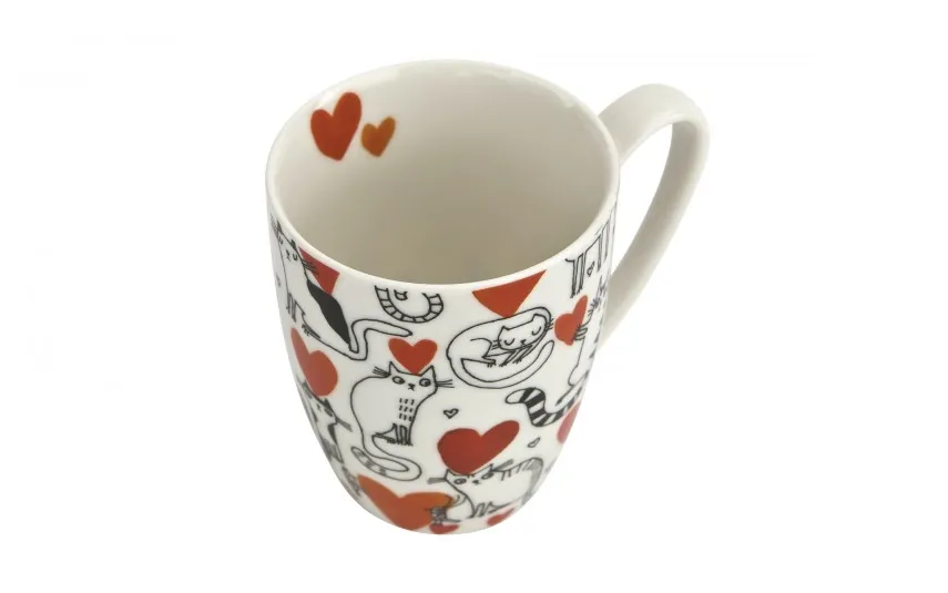 Duo Komplet 4 kubków 360 ml Koci Świat New