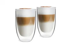 Vialli Design Komplet 2 szklanek do kawy 350ml Amo Discount