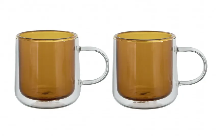 MPLCo Komplet 2 szklanek termicznych 300 ml Amber Hot