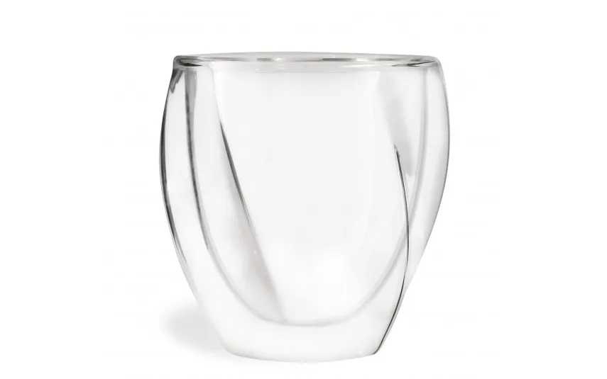 Vialli Design Komplet 2 szklanek termicznych 250 ml z podwójną ścianką Cristallo Discount