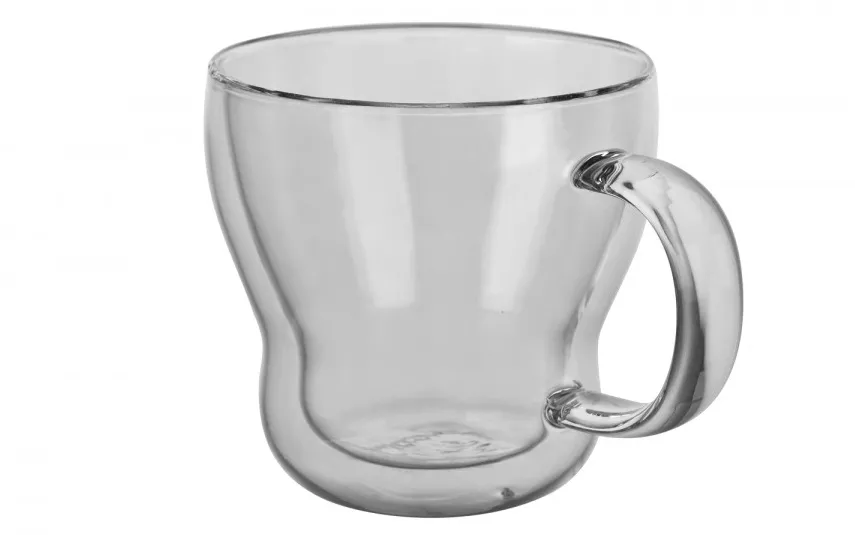Vialli Design Komplet 2 szklanek termicznych 370 ml z podwójną ścianką Bolla New