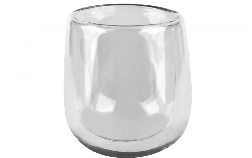 Vialli Design Komplet 2 szklanek termicznych do espresso 80 ml z podwójną ścianką Diva Discount