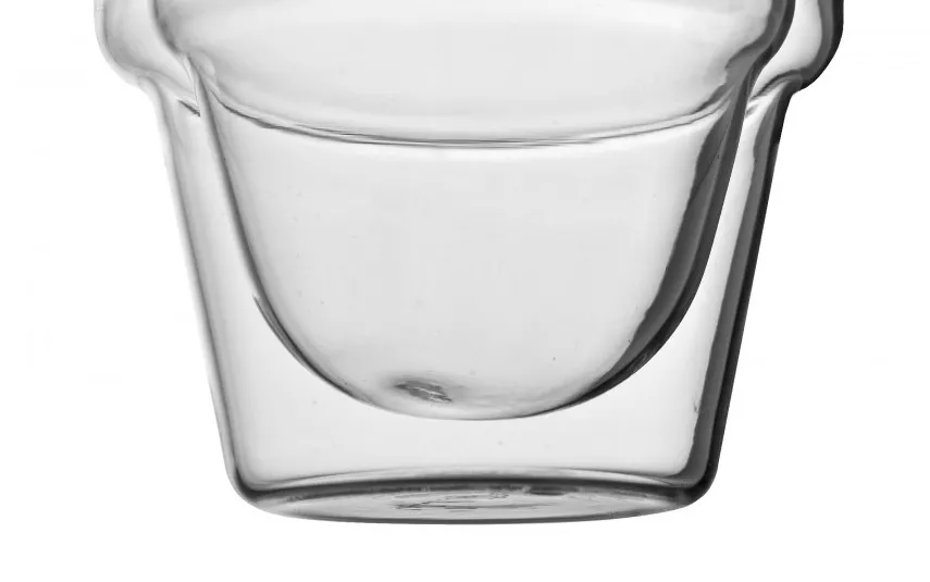 Vialli Design Komplet 2 szklanek termicznych 350 ml z podwójną ścianką Amber New