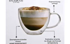Chomik Komplet 2 szklanek termicznych 280 ml BackHome Living Online