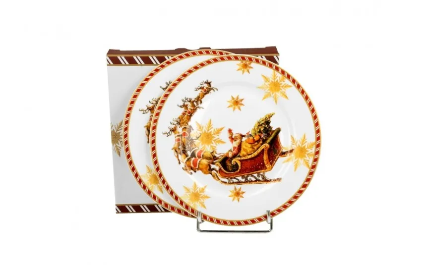 Duo Komplet 2 talerzy deserowych 19 cm Santa on sleigh Online
