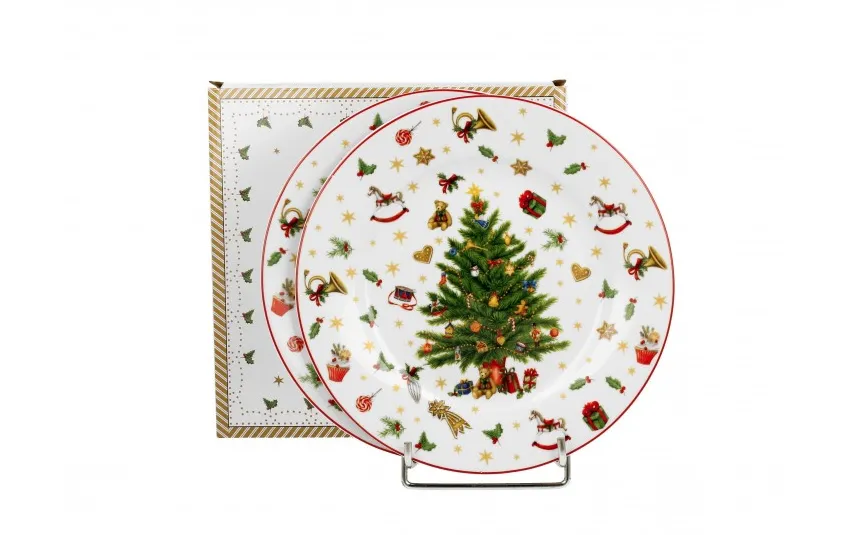 Duo Komplet 2 talerzy deserowych 19 cm Christmas Tree Online