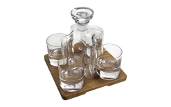 Krosno Komplet do whisky z dębową tacą Sterling OAK Discount
