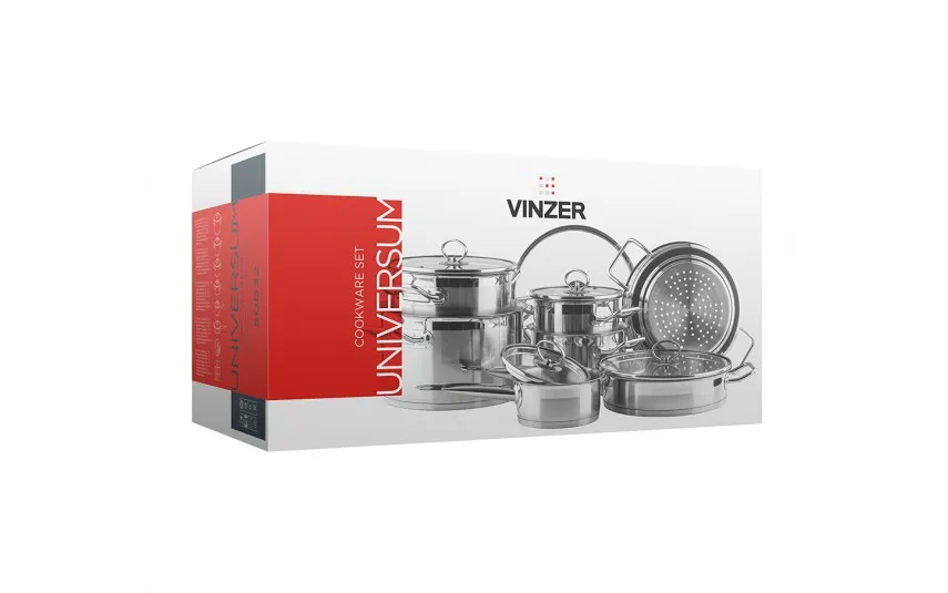 Vinzer Komplet garnków 9 el. Universum Compact Best
